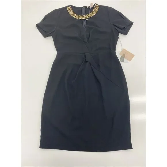 Forever 21 | Dresses | Forever 2 Little Black Dress Gold Beaded Neck Womens  Size Xsmall New | Poshmark
